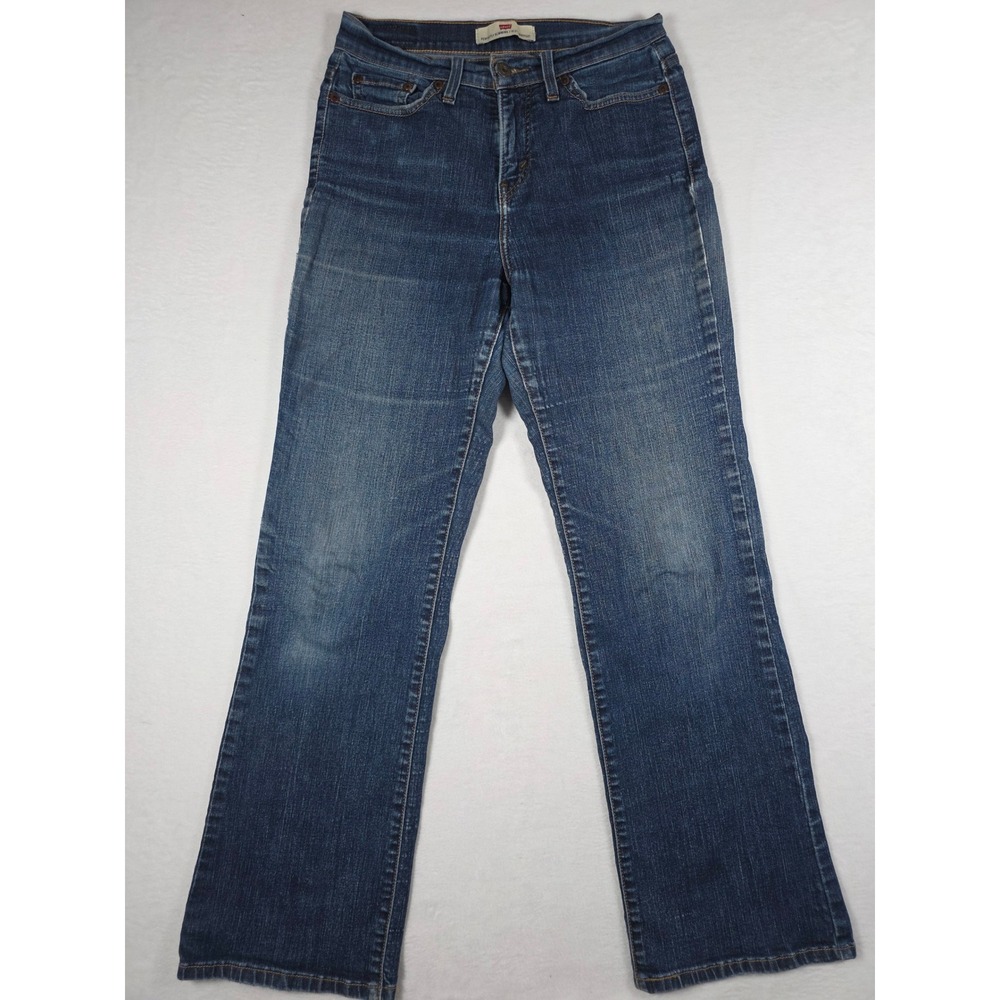 Levi's 512 Perfectly Slimming Bootcut Jeans Mid Rise 28x30 Medium Wash Denim